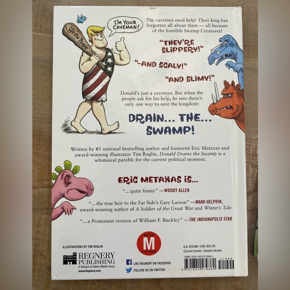 2 Donald The Caveman Book drain the swamp Builds the wall trump kids books - Picture 9 of 13